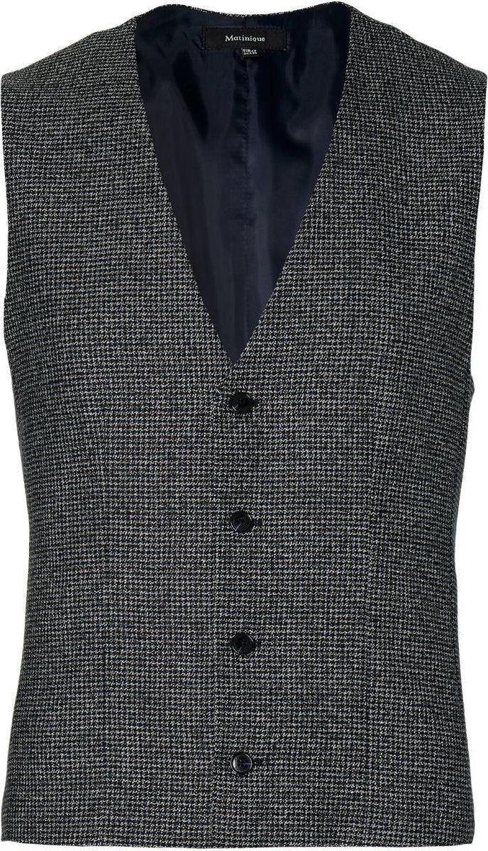 Matinique Gilet - Slim Fit - Blauw - 52