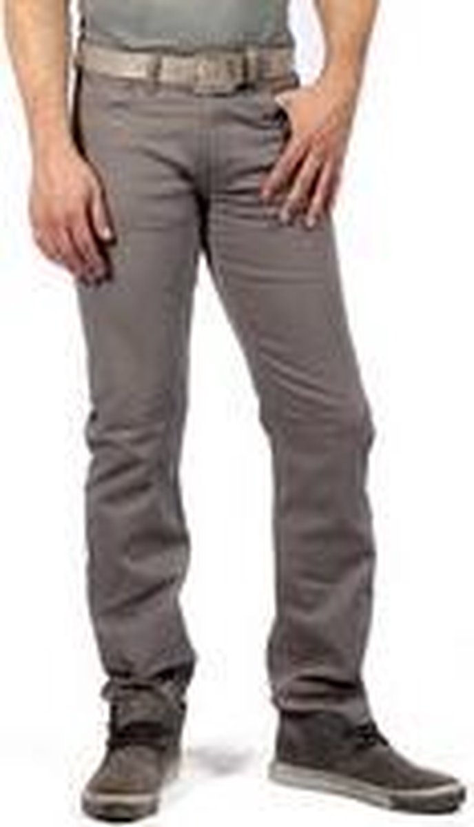 MASKOVICK Heren Clinton Twill stretch Regular -  Grey - W30 X L30
