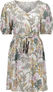 Onlmars S/s Wrap Dress Wvn 15226565 Tofu/jungle Flower