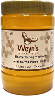 Bloemenhoning vloeibaar - 1kg - Weyn's - Honing vloeibaar