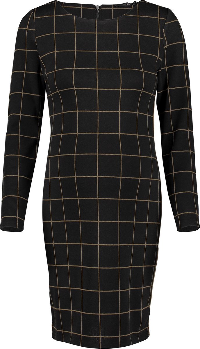 Supermom Jurk Black Check - Black - Maat XXL