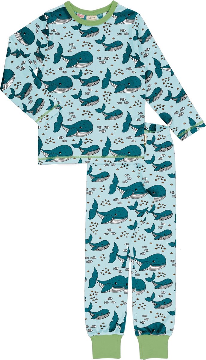Pyjama Set LS WHALE WATERS 110/116