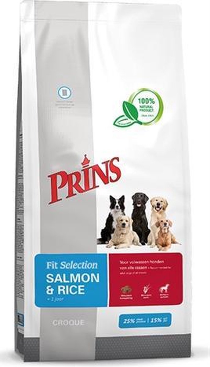 Prins fit selection zalm/rijst - 15 kg - 1 stuks