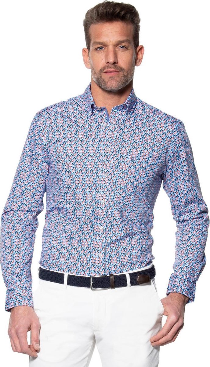 Campbell Classic Casual Overhemd Heren lange mouw