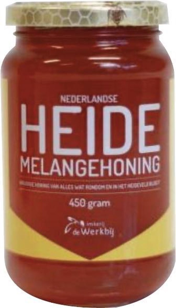 Heidemelangehoning 450g Imkerij de Werkbij