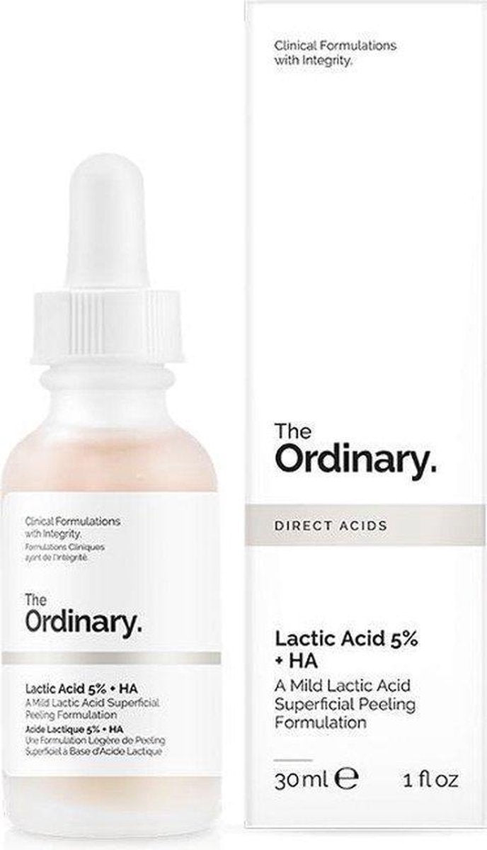 The Ordinary™ - Lactic Acid 5% + HA 2% Gezichtspeeling - Gezichts Serum - verzorging - peeling solution -  30 ML