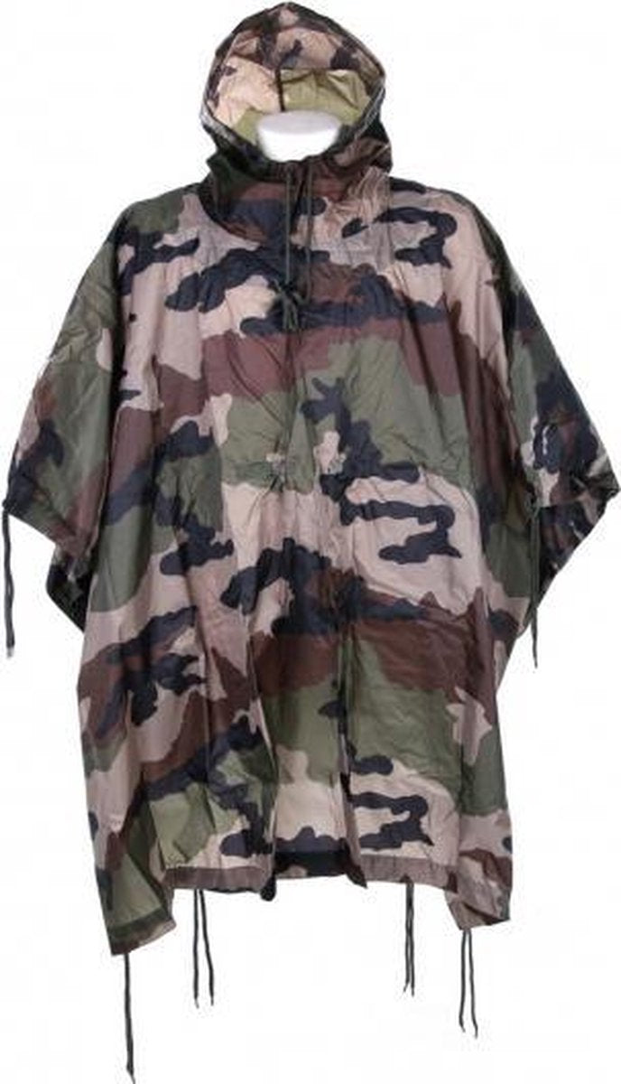 Luxe camouflage regenponcho