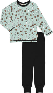 Meyadey Pyjama Set LS |MILK & COOKIES| Maat 122/128