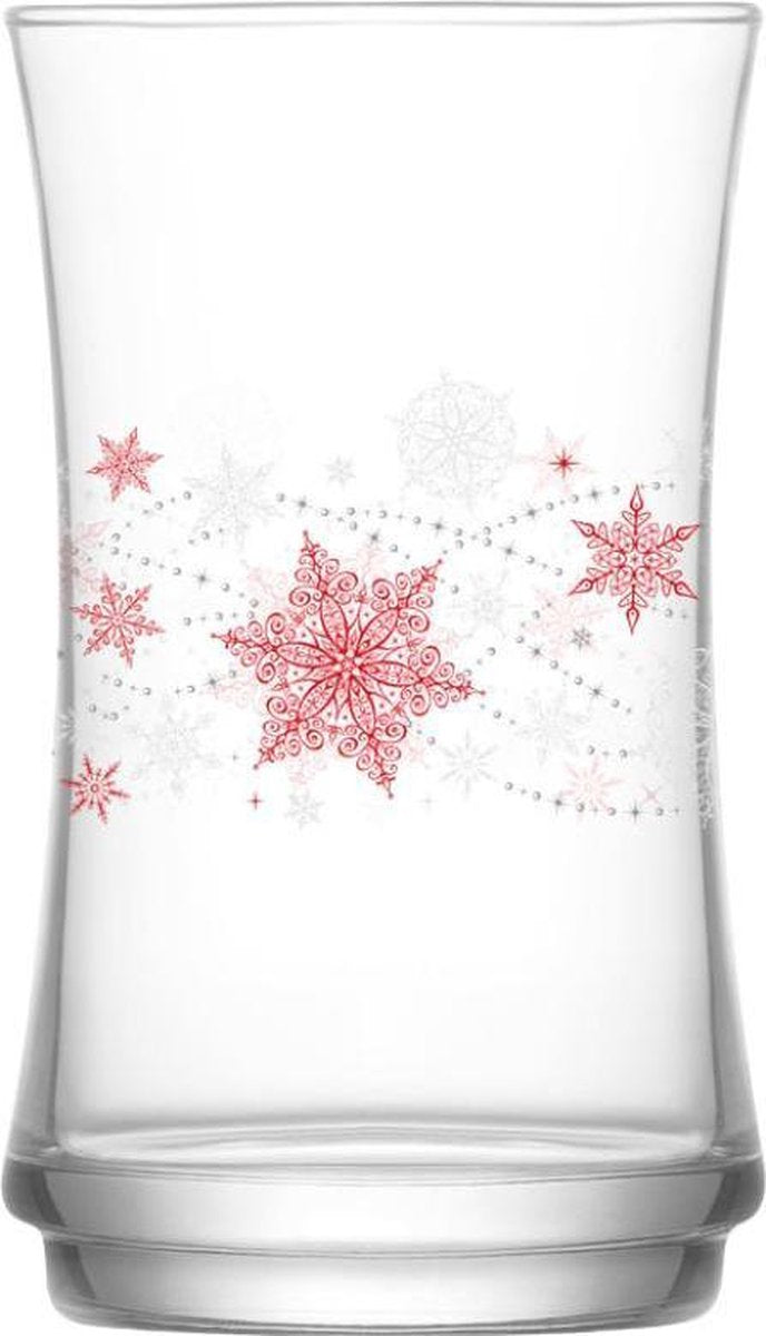 Lav Kerst longdrinkglazen - 365 ml - 3 stuks - Ster
