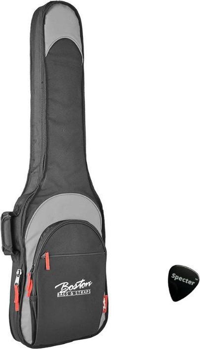 Boston Super Packer gitaartas voor basgitaar B-15-BG inclusief specter plectrum