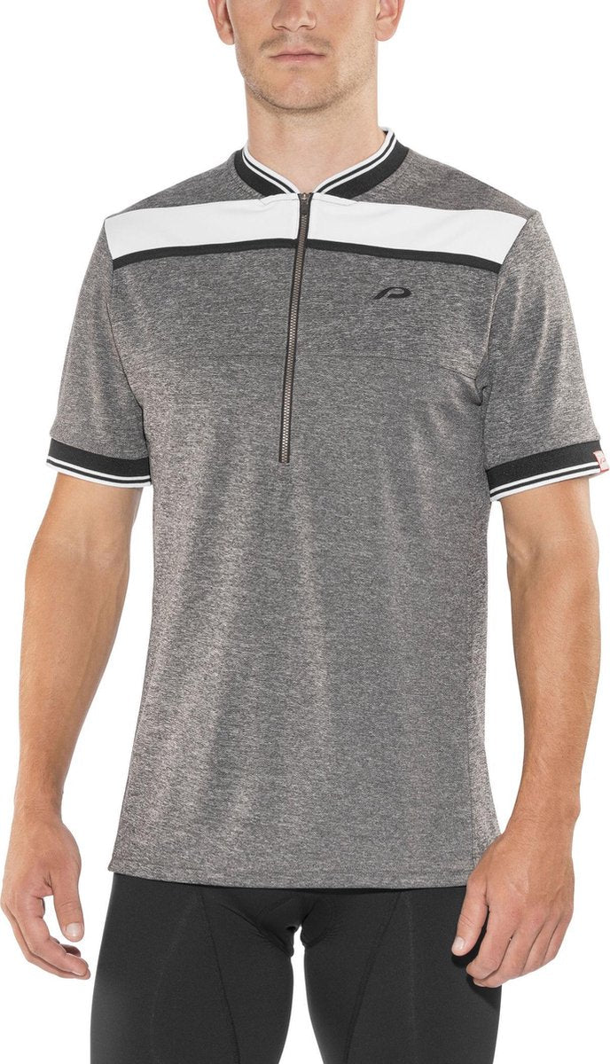 Protective Flinton Fietsshirt korte mouwen Heren grijs/wit Maat S