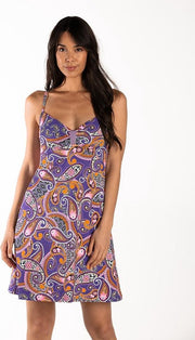 Cyell PRETTY PAISLEY Jurk met Spaghettibandjes Dames - Maat XL