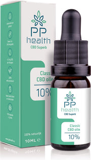 PP Health - CBD Olie Classic 10% - 1000mg - Biologische kwekerij in Zwitserland met een strikte selectie van de best volgroeide planten - 10 ml
