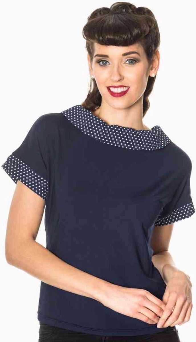 Banned Blouse -3XL- Alicia Blauw