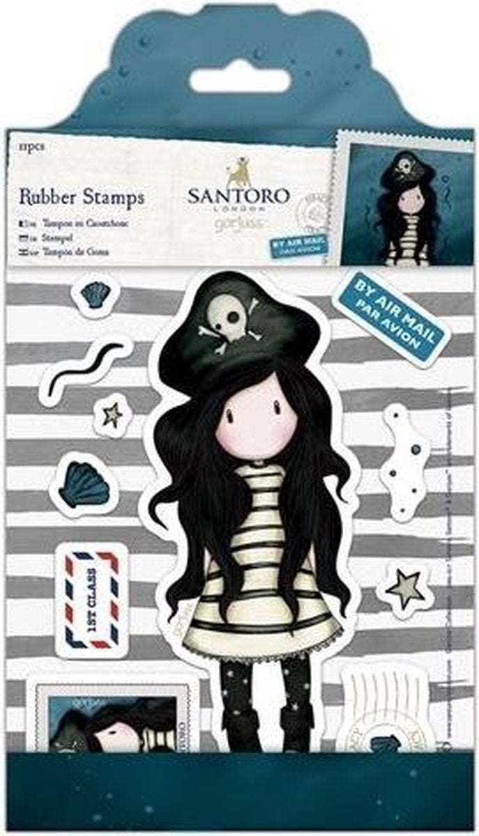 Rubber  Stempels- Santoro - Zeerover