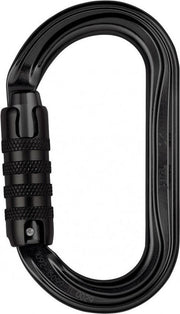 Petzl OK zwart Triact Lock Ovale  karabiner zwart