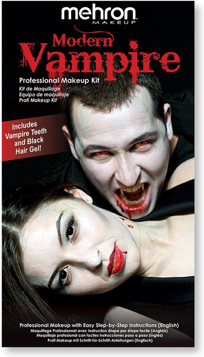 Mehron Compleet Karakter Schmink Makeup Kit - Modern Vampire