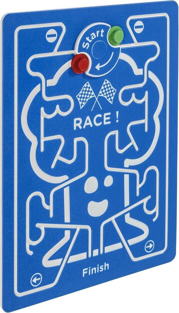 Speelpaneel 'Race' blauw