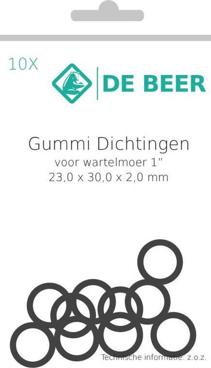 De Beer gummi ring 1 23x30x2