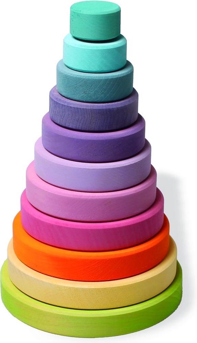Grimm's houten stapeltoren pastel kleur groot