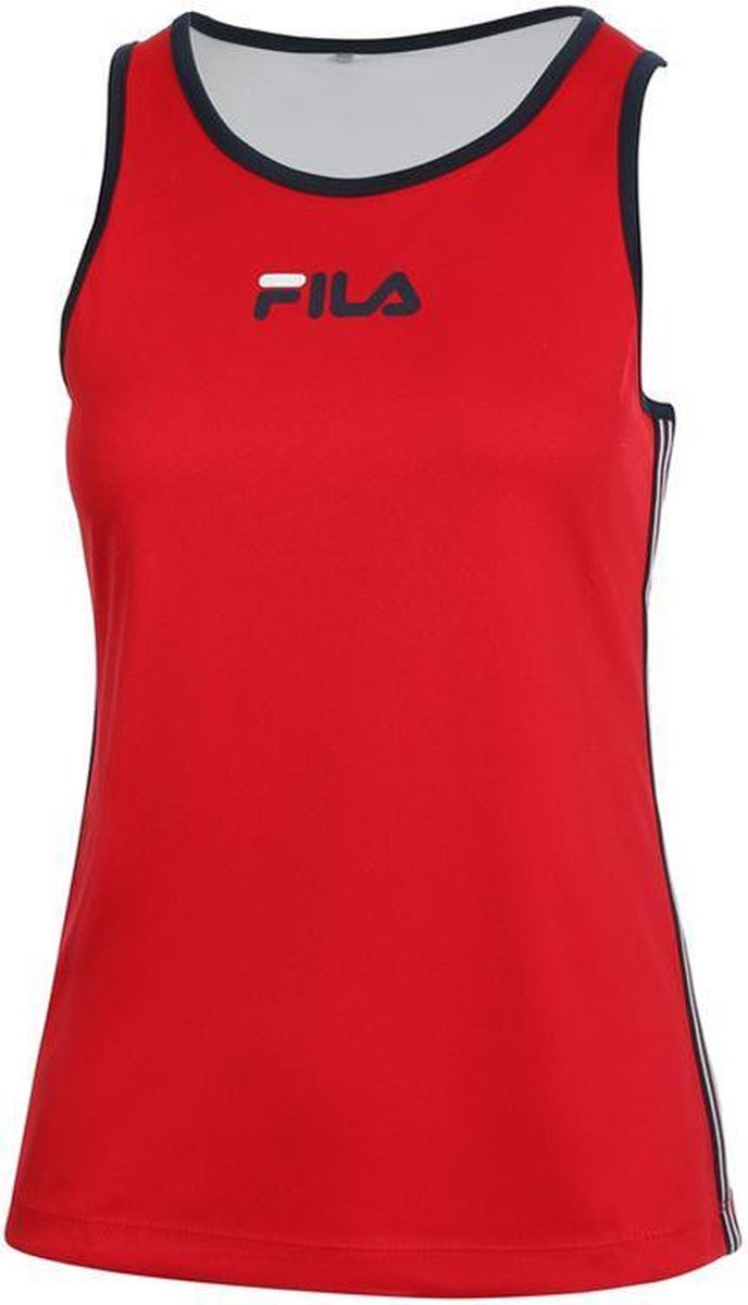 Fila Tank Top Amber Girls Junior Tennistop Meisjes Rood - Maat 116