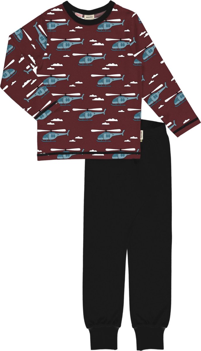 Meyadey Pyjama Set LS |HELICOPTER SKY| Maat 98/104