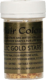 Sugarflair 100% Eetbare Sterretjes - Metallic Goud - 3g