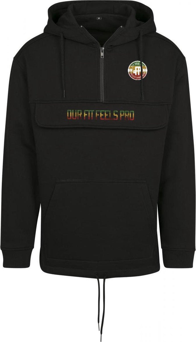 FitProWear Pullover Hoodie Zwart Maat XXL - Trui - Hoodie - Heren - Sportkleding - Sweater - Capuchon - Casual Kleding - Casual - Trainingskleding - Katoen - Polyester