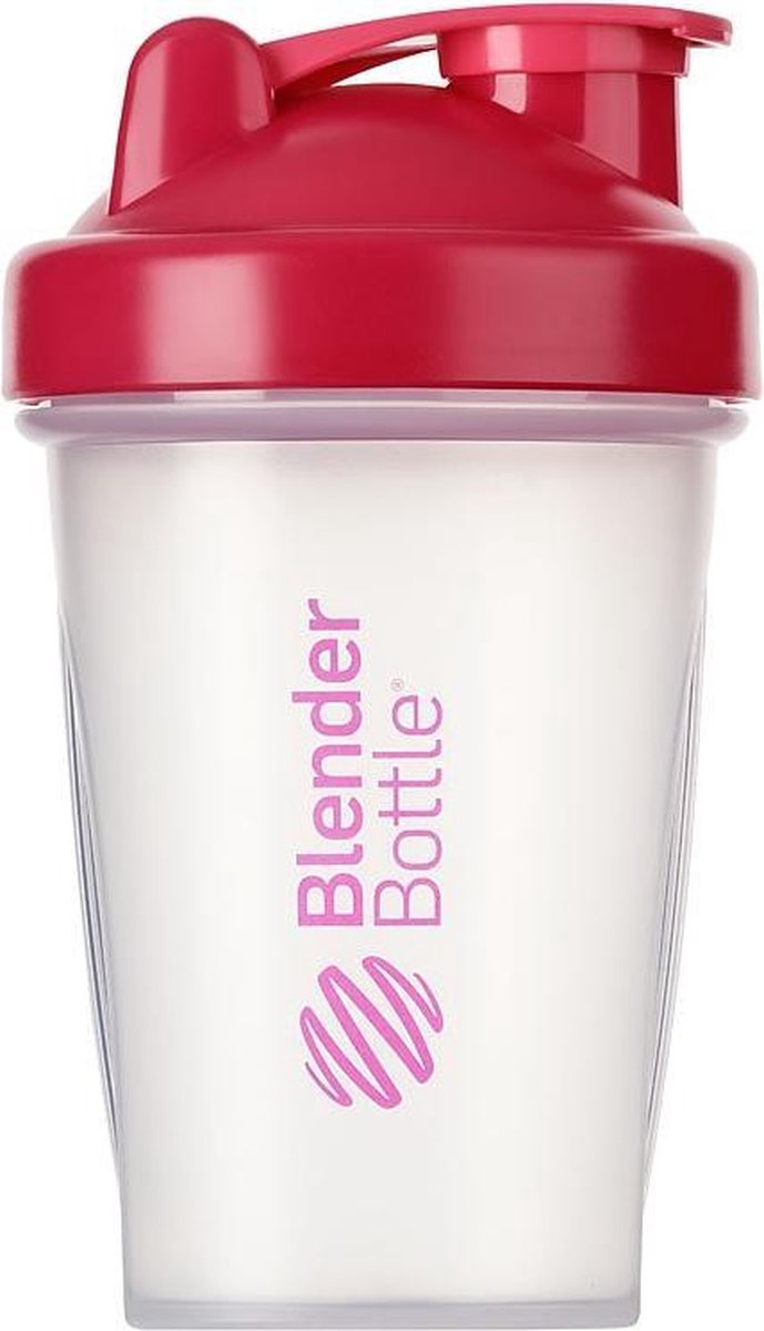 BlenderBottle Classic – Eiwitshaker / Bidon – 590ml - Transparant Pink