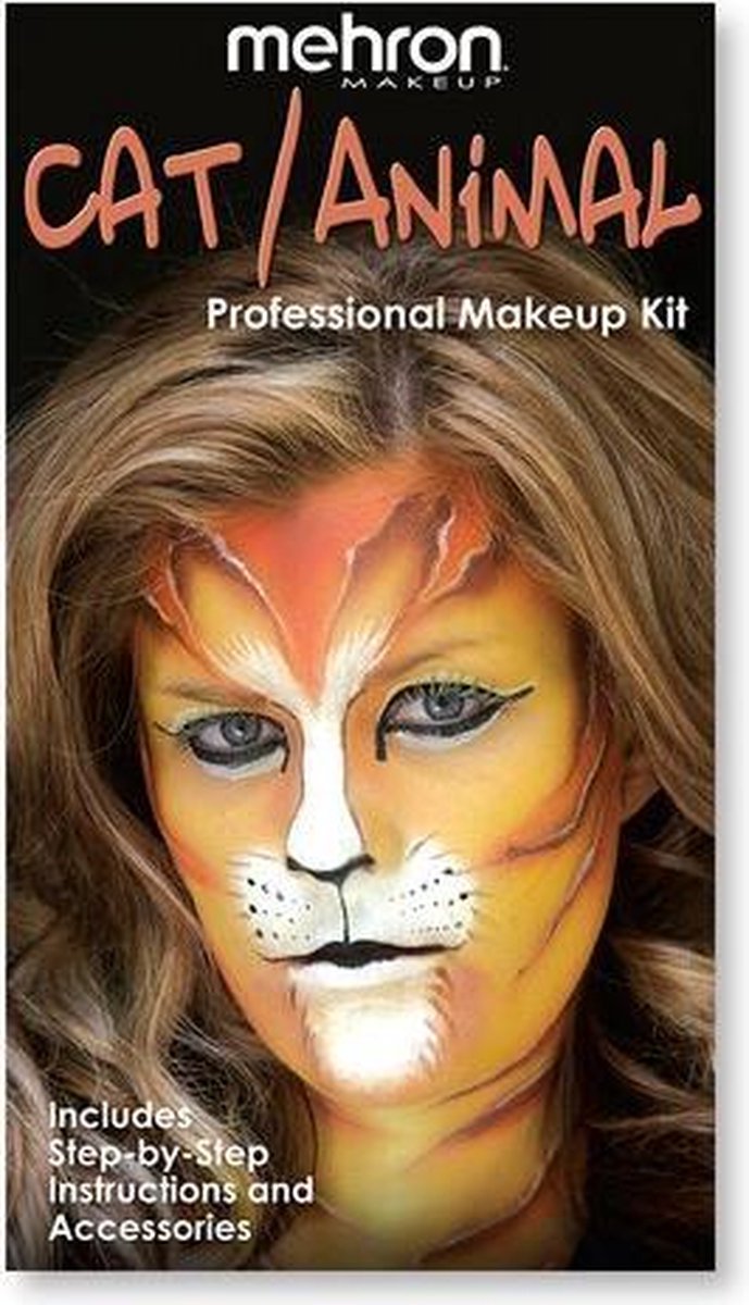Mehron Compleet Karakter Schmink Makeup Kit - Kat/Dier