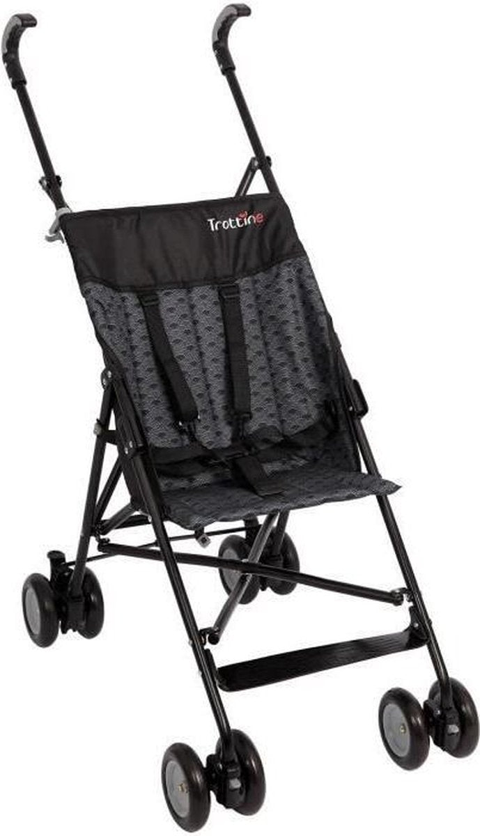 TROTTINE Cantor vaste wandelwagen met riet -Nami grijs