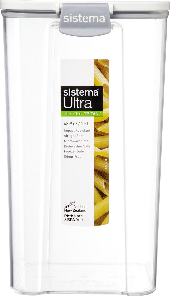 Sistema Tritan Ultra Vierkante voorraaddoos - 1.3L