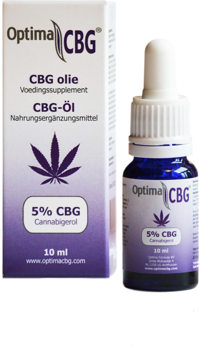 Optima Formula CBG Olie 5% | 100% Zuivere CBG Olie | 10ml