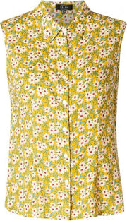 ES&SY Noes Blouse - Yellow/Multi-Colour - maat 42