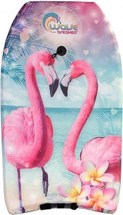 TimeCares - Bodyboard - Waterspeelgoed - Surfboard - Skimboard - Strand - Zwemmen - Kinderen - Inclusief Polsband - Flamingo
