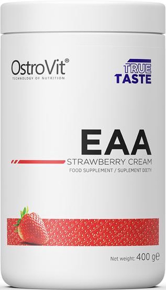 Aminozuren - EAA 400g Ostrovit - Aardbei + GRATIS Bulk Shaker 700ml