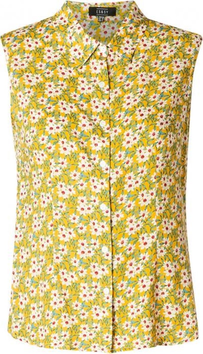 ES&SY Noes Blouse - Yellow/Multi-Colour - maat 40