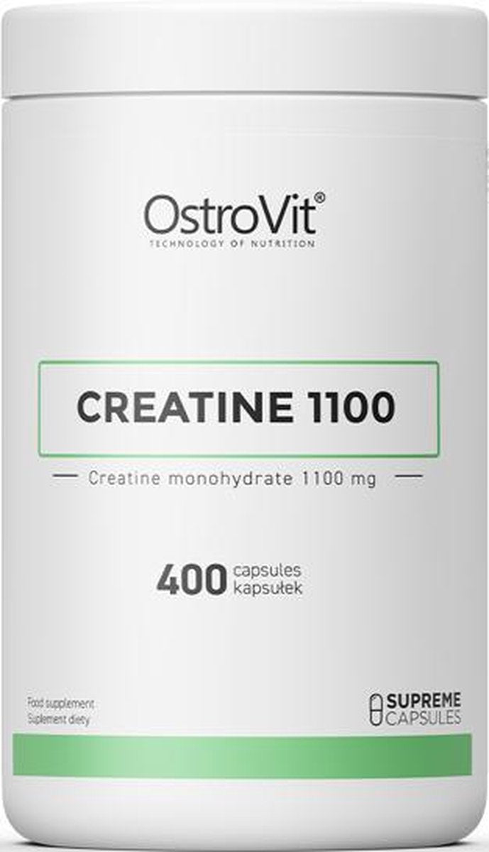 Creatine Monohydrate 1100mg - 400 capsules - Ostrovit + GRATIS Pill Box