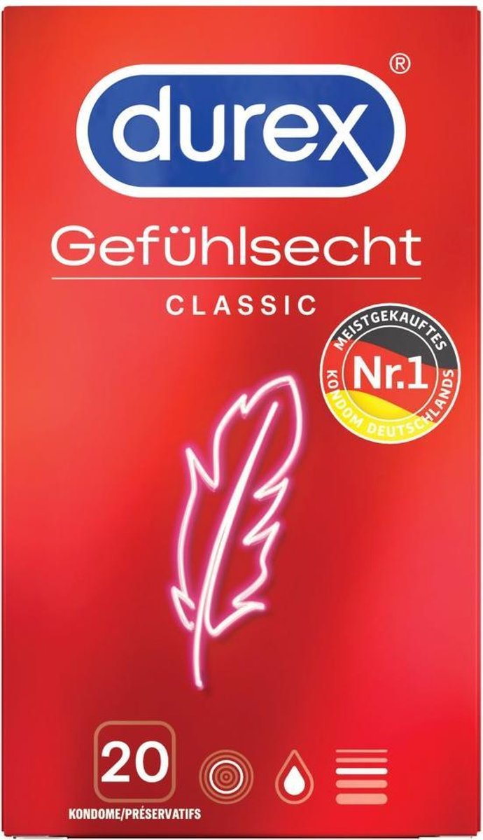 Durex  Gevoelsecht Classic Transparant