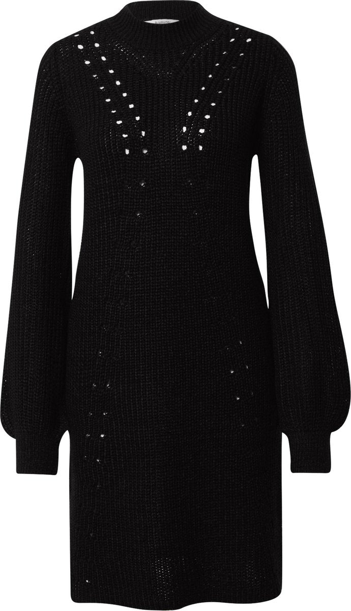 B.young gebreide jurk Zwart-Xs