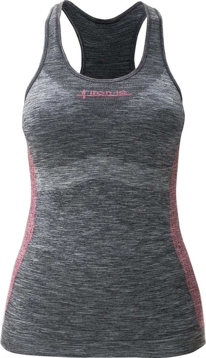 Iron-ic Sporthemd Performance Dames Polyamide Grijs Mt M/l