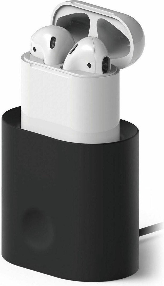 Airpods Oplader Geschikt Voor Apple Airpods - Airpods Dock Station - Airpod Lader Voor Apple Airpods Zwart - Model 1 En 2  - Leuk Als Cadeau Of Voor Jezelf