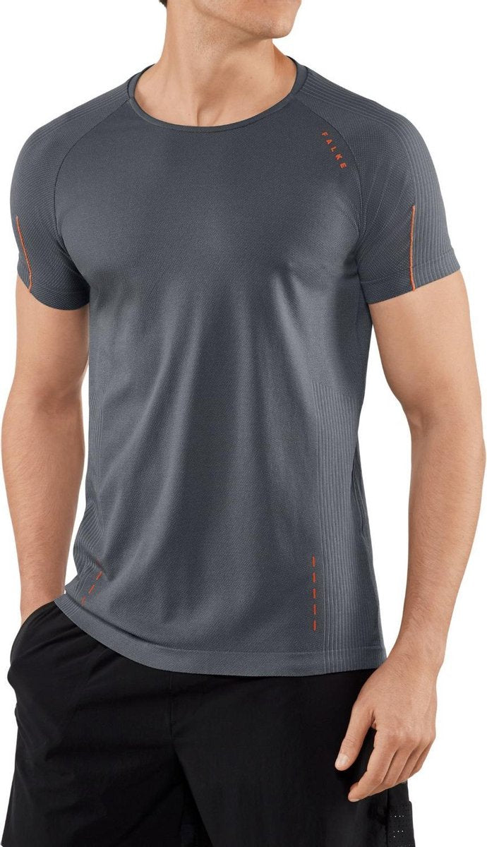 FALKE Active T-Shirt Heren 38929 - Grijs 3717 concrete Heren - XL/XXL