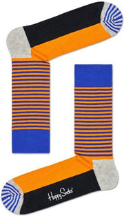Happy Socks Half Stripe Sock Orange