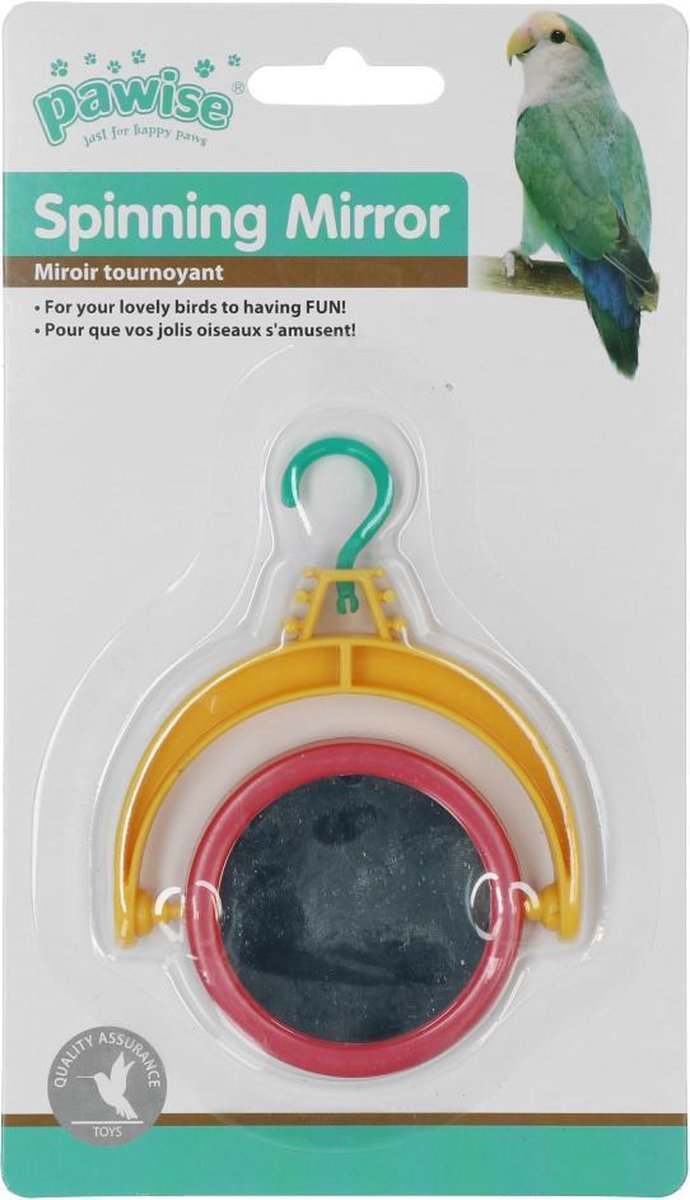 Bird spinning mirror