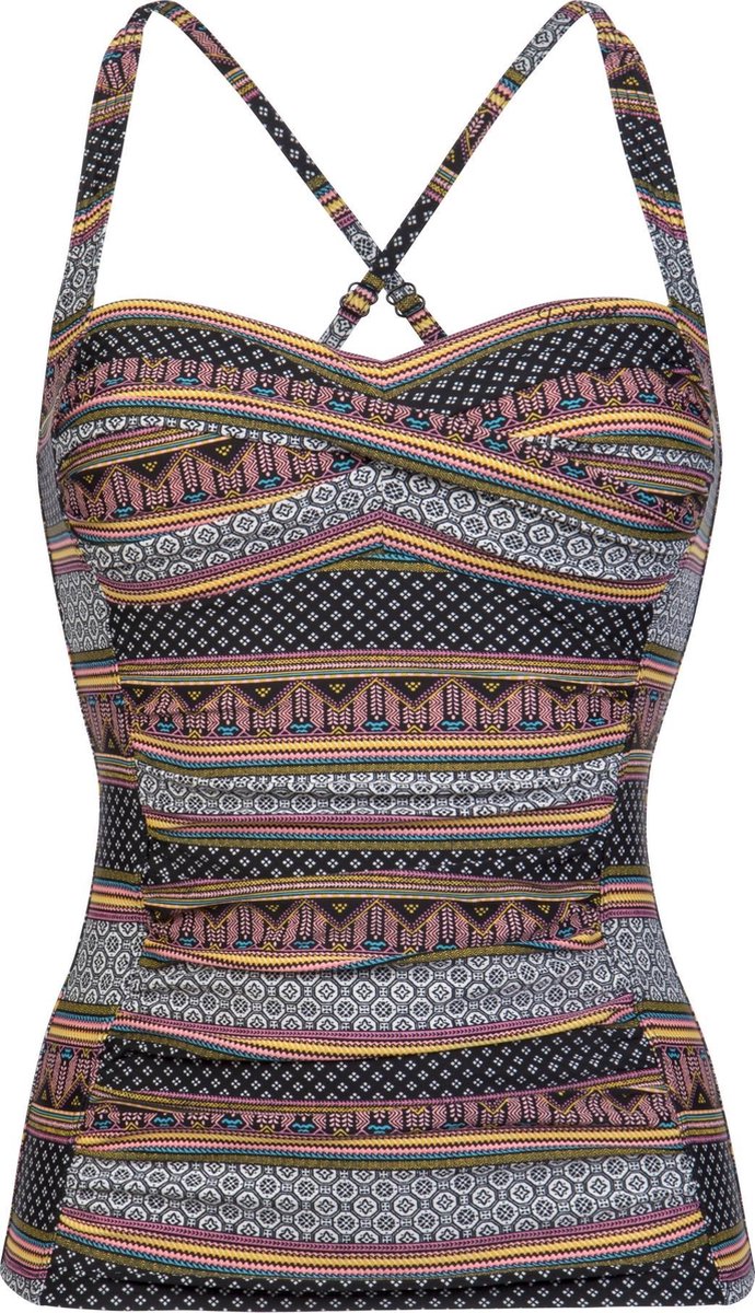Protest MM FEMME 19 CCUP Tankini Top Dames - Coral Blaze - Maat XS/34