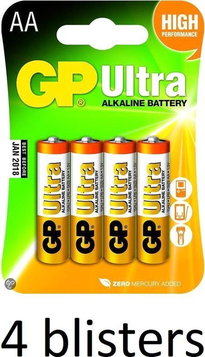 GP Super Alkaline mignon - 16 stuks