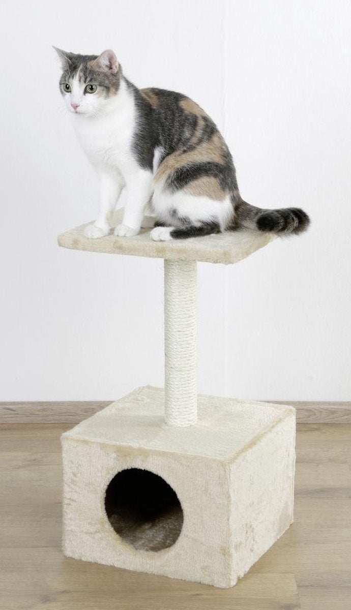 Krabpaal Amethyst "Beige" (57*31*31cm) - krabpaal voor katten - kattenhuisje