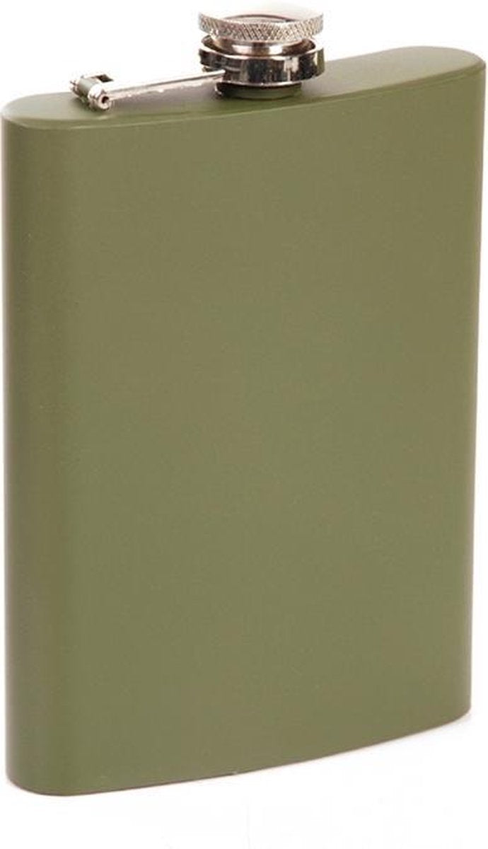 Zakfles/heupflacon groen 240ml