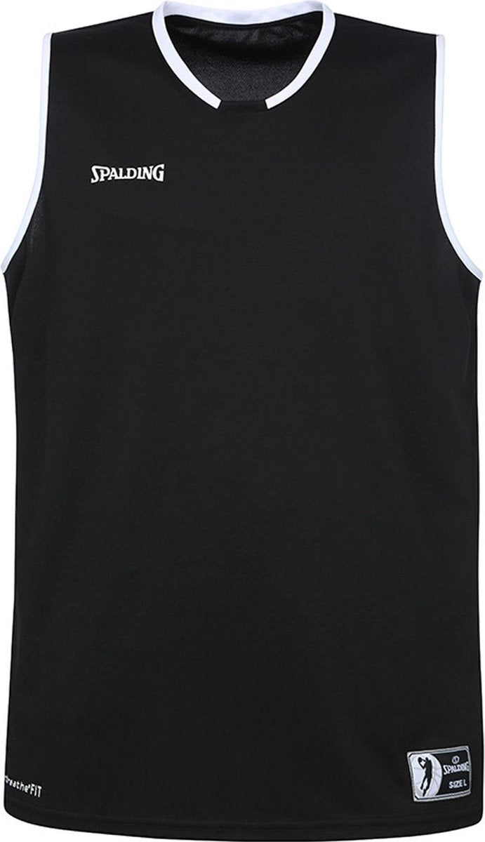 Spalding Move Tanktop Heren - Zwart / Wit - maat 116
